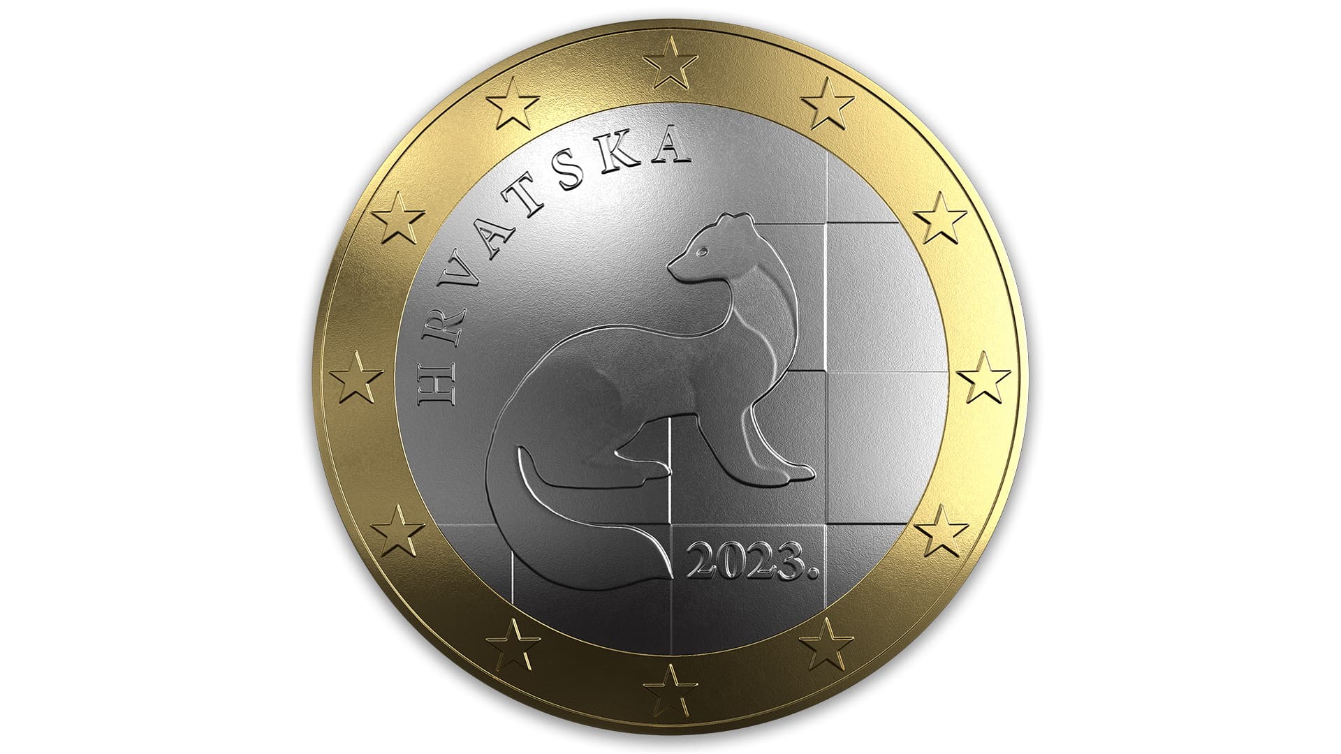 CNB Council: Design selected for the national side of the Republic of Croatia on 1 euro coin