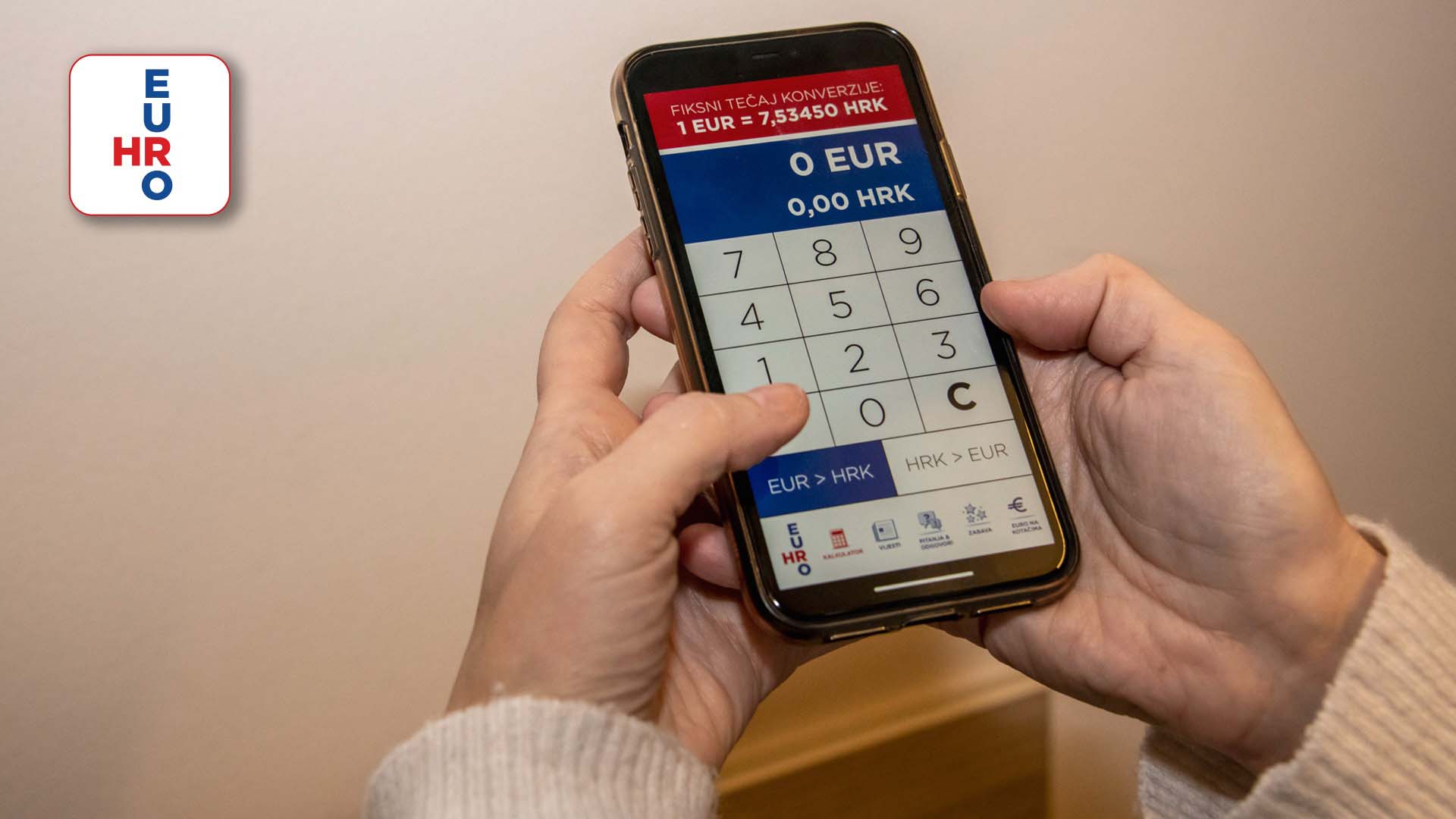 euroHR – aplikacija za preračunavanje kuna u eure