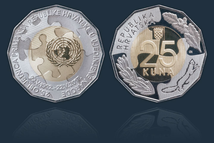 CNB issues 25 kuna coin entitled 