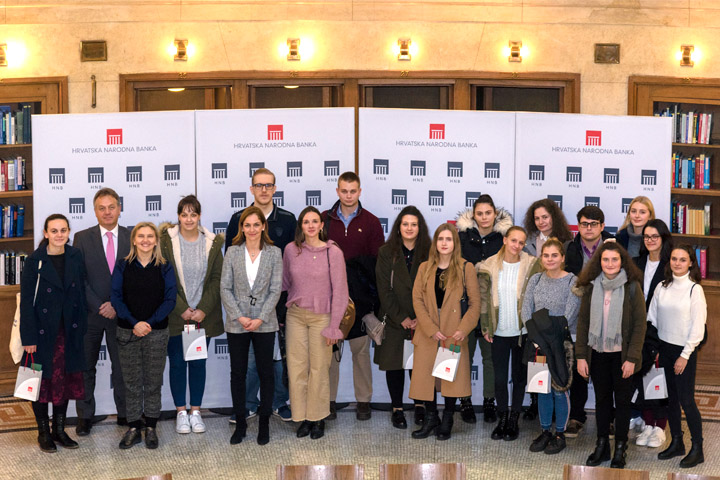Studenti prava s modula Jean Monnet ponovno u HNB-u Studenti prava s modula Jean Monnet ponovno u HNB-u