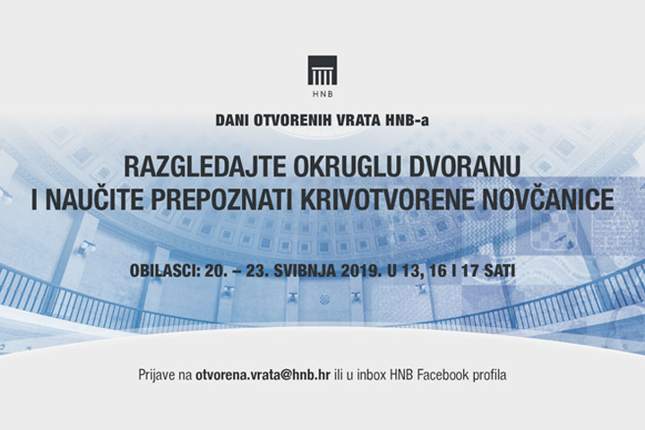 Dani otvorenih vrata HNB-a: razgledajte Okruglu dvoranu i naučite prepoznati krivotvorene novčanice