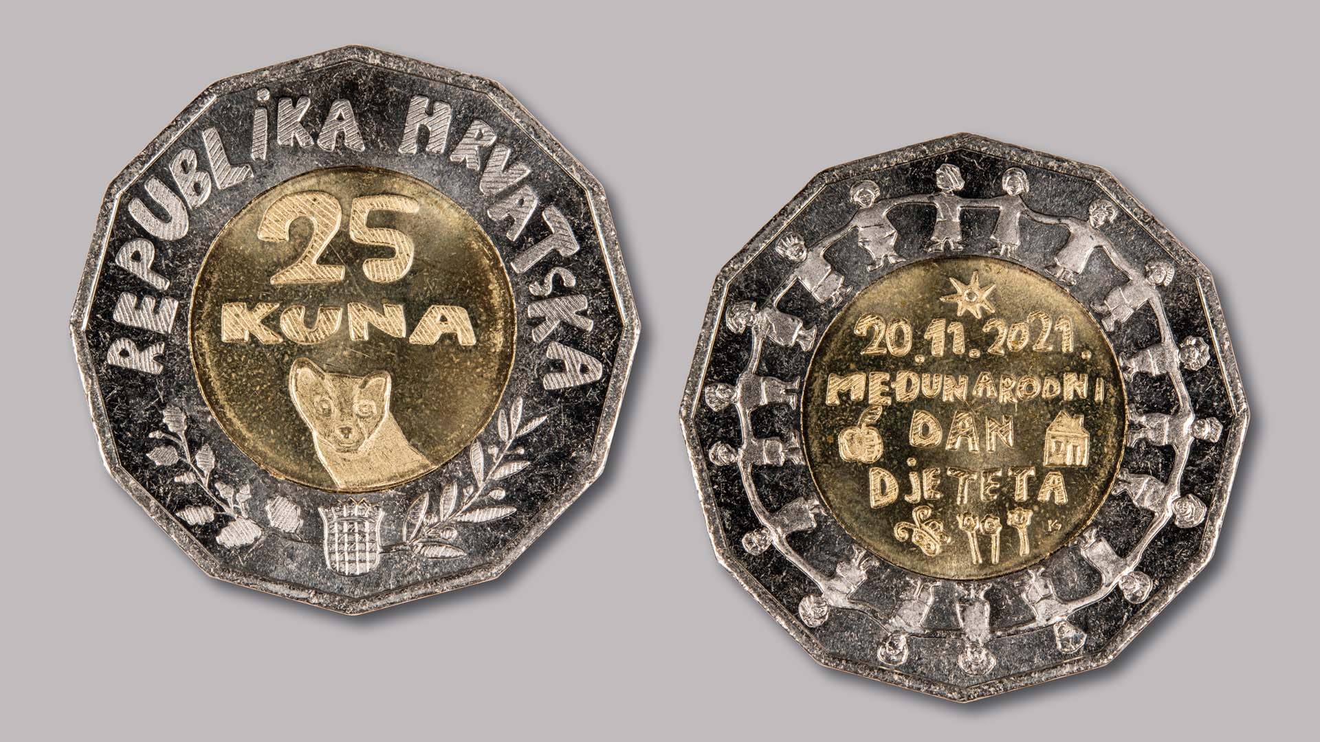 New 25 kuna coin to mark World Children's Day