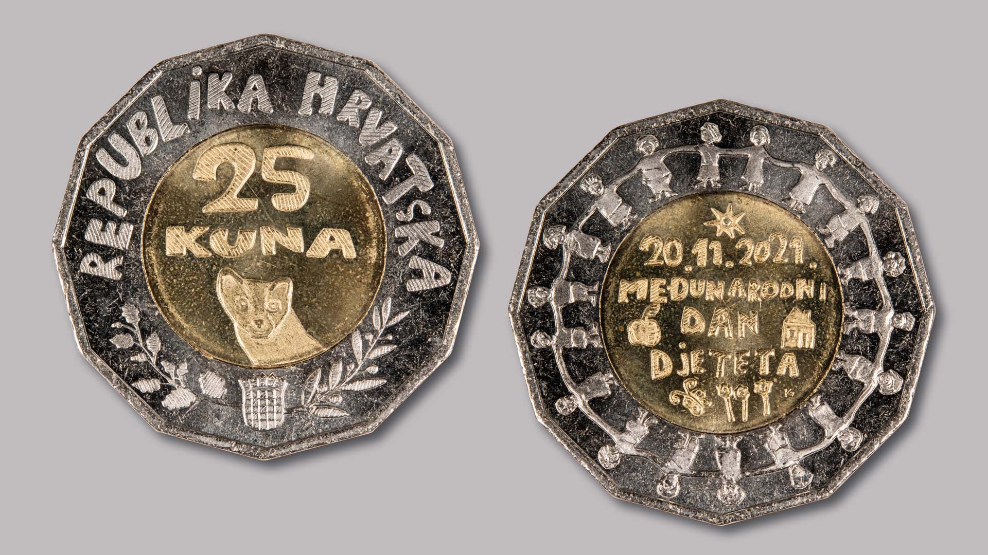 New 25 kuna coin to mark World Children's Day New 25 kuna coin to mark World Children's Day