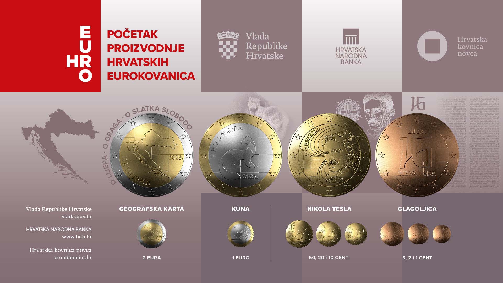 Početak proizvodnje hrvatskih eurokovanica Početak proizvodnje hrvatskih eurokovanica