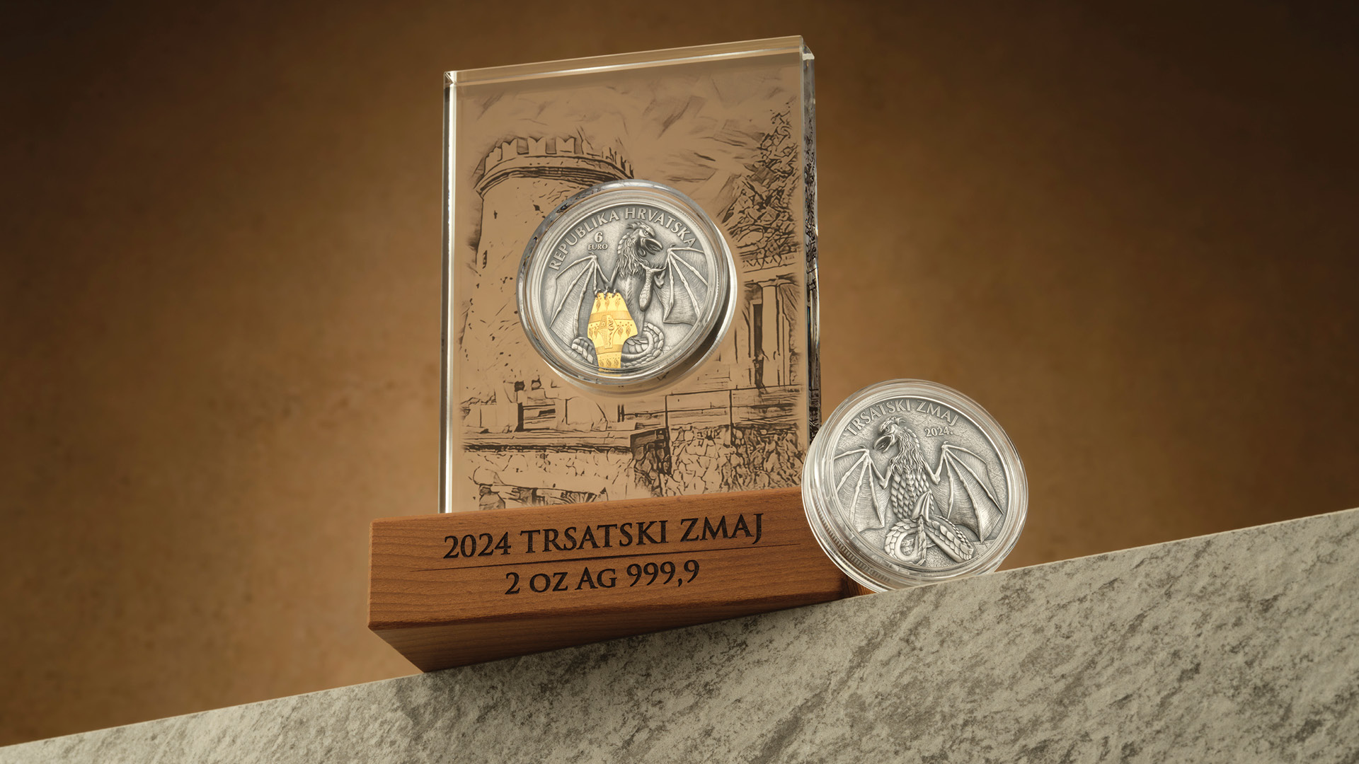 CNB issues the “Trsat Dragon” silver coin CNB issues the “Trsat Dragon” silver coin
