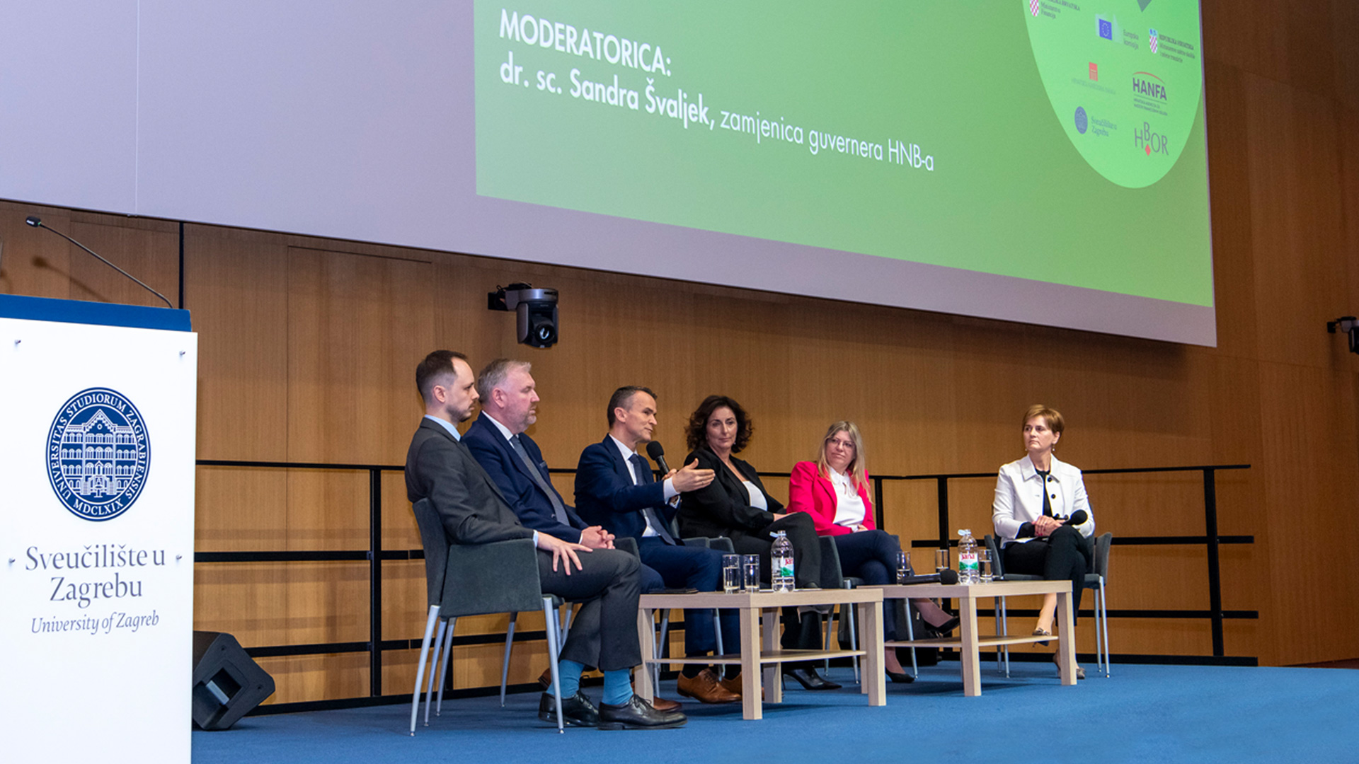 Zamjenica guvernera Sandra Švaljek moderirala panel na konferenciji Podrška održivom financiranju Zamjenica guvernera Sandra Švaljek moderirala panel na konferenciji Podrška održivom financiranju
