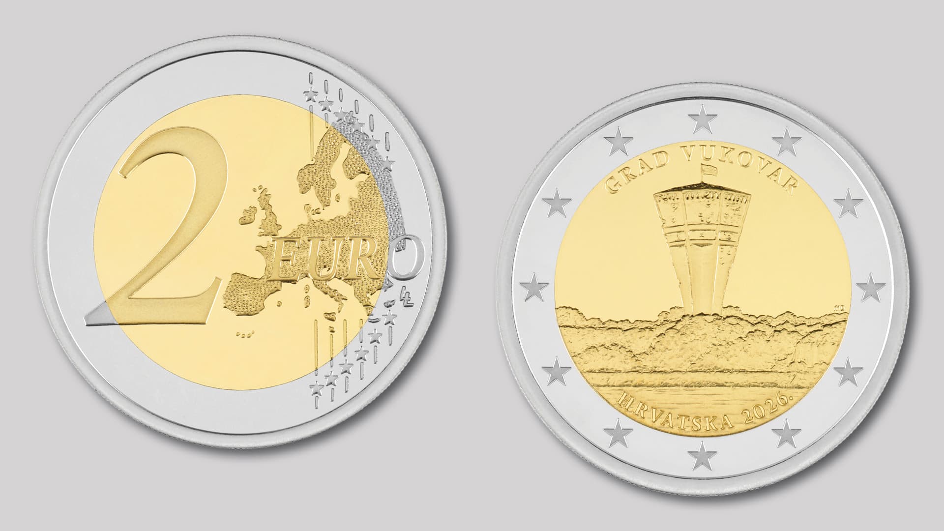CNB issues a new commemorative 2-euro circulation coin “City of Vukovar”