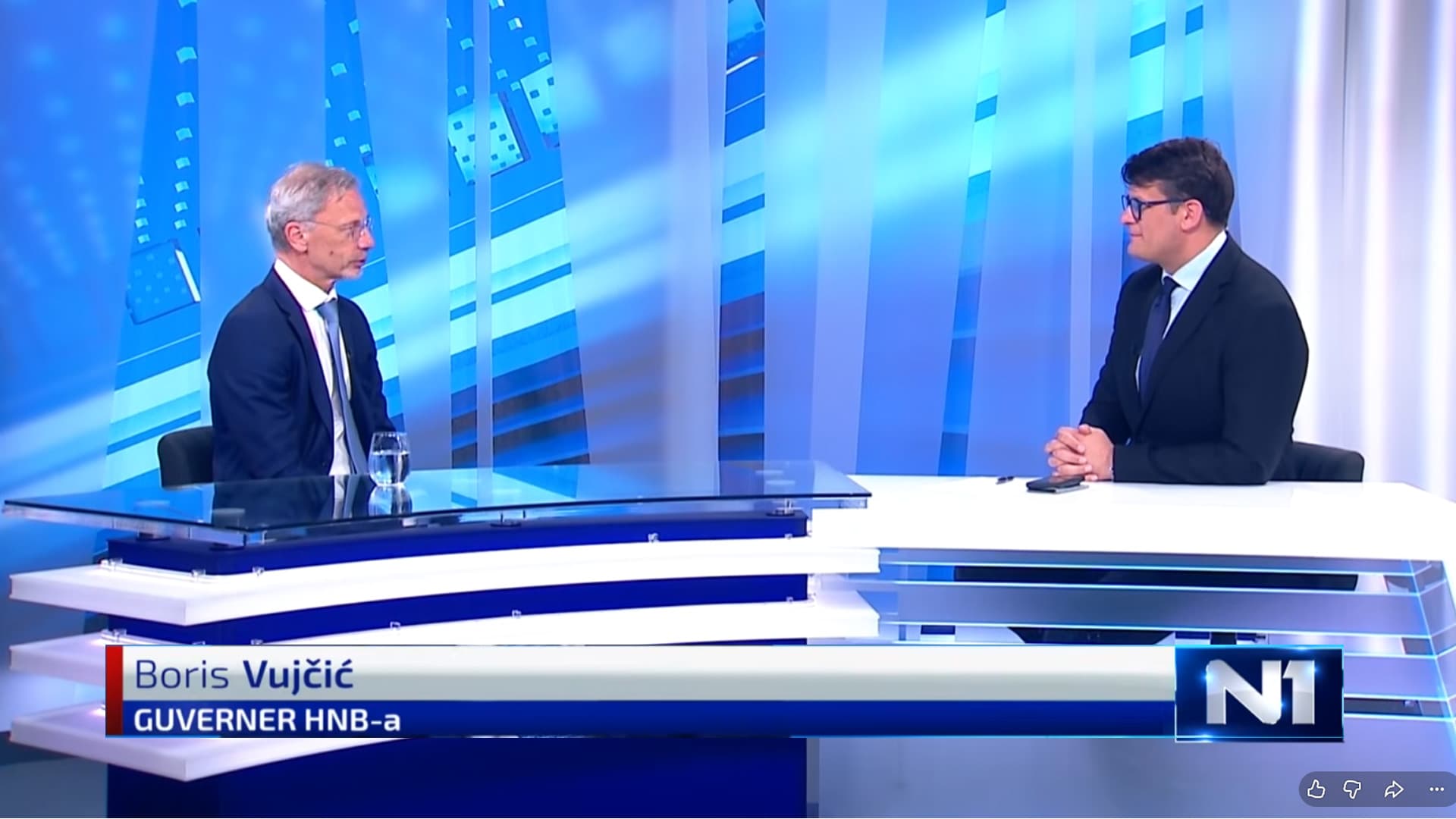 Intervju s guvernerom HNB-a Borisom Vujčićem za N1 televiziju